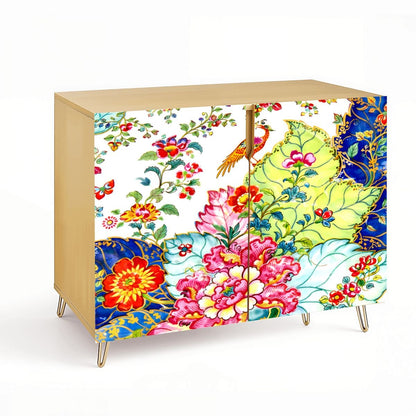 Tobacco Leaf Mahjong Tiles And Accessories Sideboard Storage Cabinet - Splash Of Mahj And Color Co.