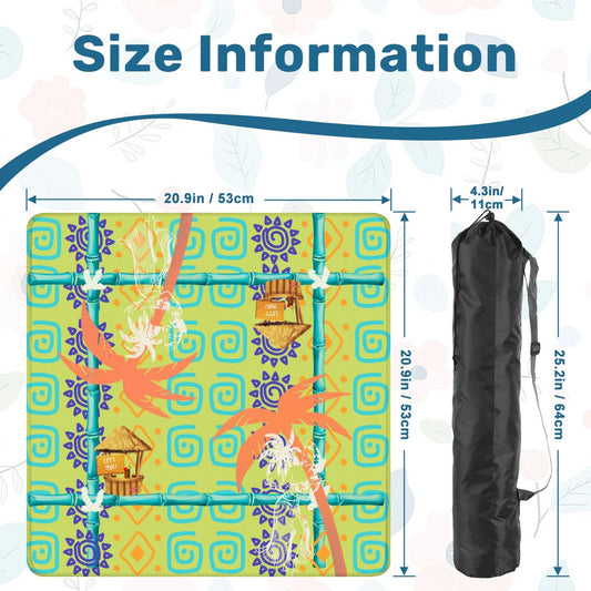 Aloha Polynesian Mini Travel Mahjong Mat (Ship Rolled up) - Splash of Color Co.