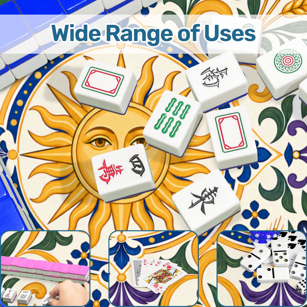 Under The Tuscan Sun Mahjong Mat - Splash Of Mahj And Color Co.