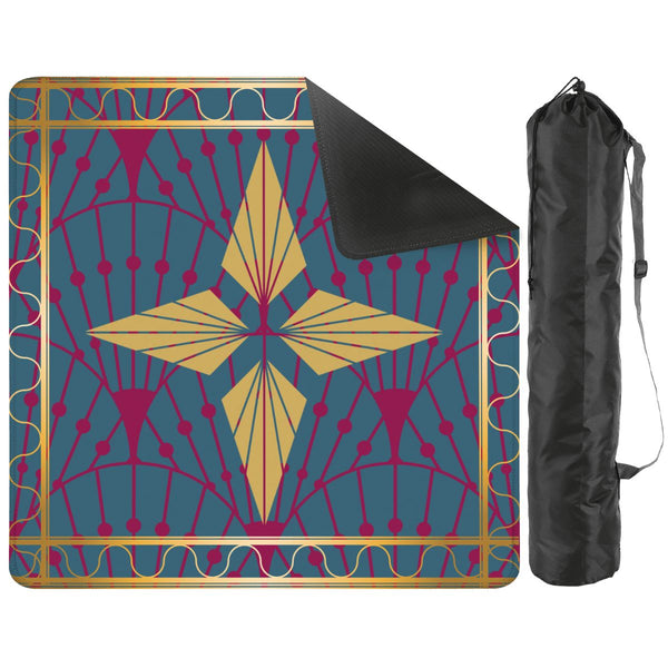 Art Deco Mahjong Mat, Speakeasy Golden Glitz & Berry Blitz - Splash of Color Co.