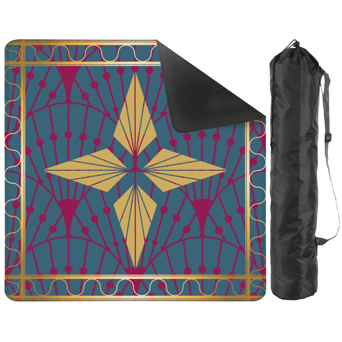 Art Deco Mahjong Mat, Speakeasy Golden Glitz & Berry Blitz - Splash of Color Co.