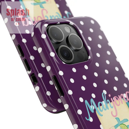 Chic Mahjong Phone Case | Cute Polka Dot Design for Game Lovers Great Gift for Birthdays & Holidays Unique Accessories