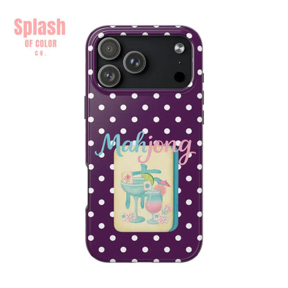Chic Mahjong Phone Case | Cute Polka Dot Design for Game Lovers Great Gift for Birthdays & Holidays Unique Accessories