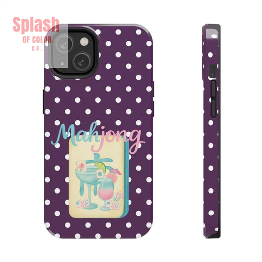 Chic Mahjong Phone Case | Cute Polka Dot Design for Game Lovers Great Gift for Birthdays & Holidays Unique Accessories