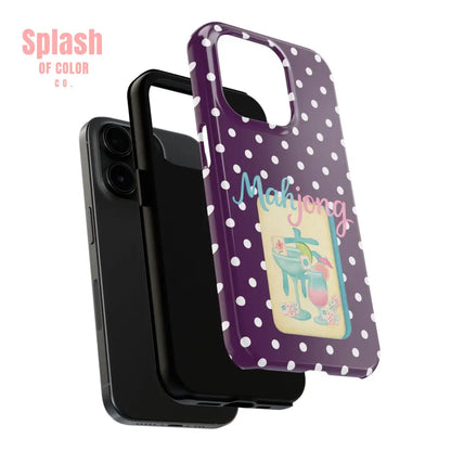 Chic Mahjong Phone Case | Cute Polka Dot Design for Game Lovers Great Gift for Birthdays & Holidays Unique Accessories