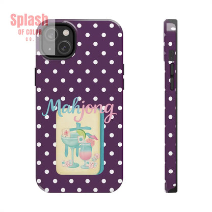 Chic Mahjong Phone Case | Cute Polka Dot Design for Game Lovers Great Gift for Birthdays & Holidays Unique Accessories