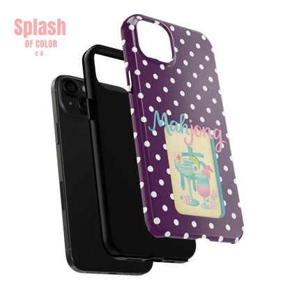 Chic Mahjong Phone Case | Cute Polka Dot Design for Game Lovers Great Gift for Birthdays & Holidays Unique Accessories