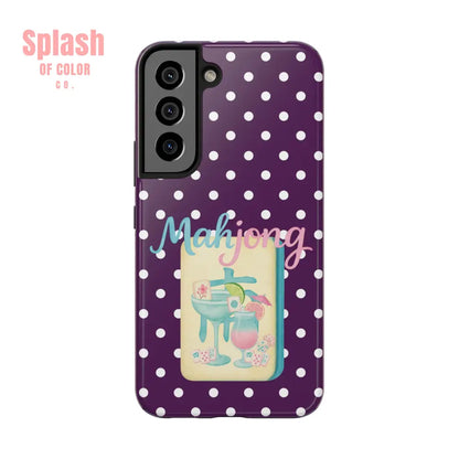 Chic Mahjong Phone Case | Cute Polka Dot Design for Game Lovers Great Gift for Birthdays & Holidays Unique Accessories