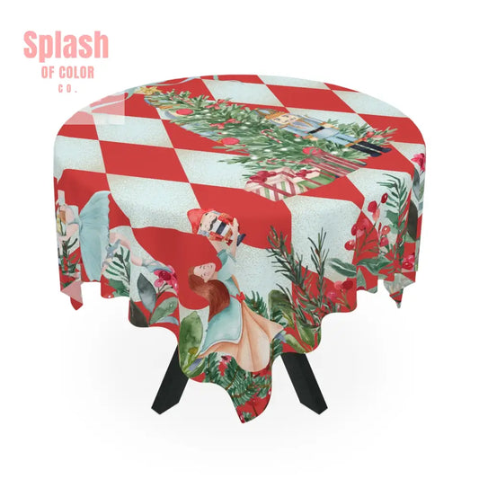 Christmas Nutcracker Tablecloth Festive Holiday Decor Nutcracker Themed Holiday Entertaining Seasonal Table Cover