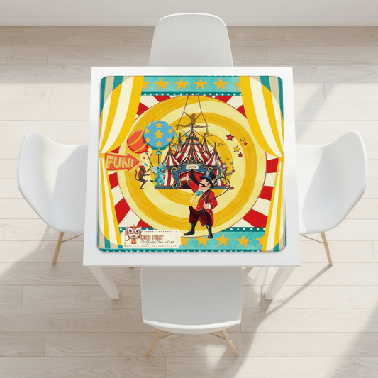 Send in the Clowns Circus Themed Mahjong Mat - Splash of Color Co.