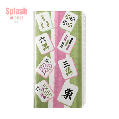 Colorful Mahjong Flip Cases for Phones Unique Phone Cover Gift for Gamers Handheld Device Protection Stylish Phone