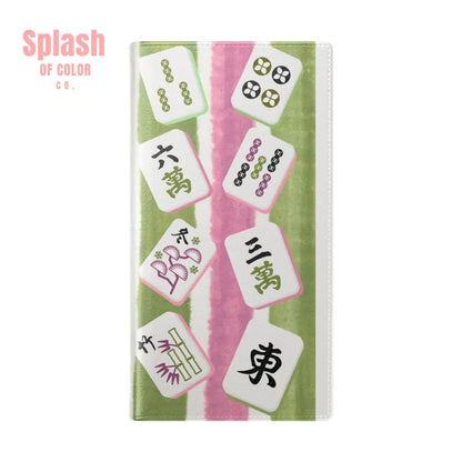 Colorful Mahjong Flip Cases for Phones Unique Phone Cover Gift for Gamers Handheld Device Protection Stylish Phone
