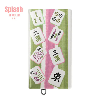 Colorful Mahjong Flip Cases for Phones Unique Phone Cover Gift for Gamers Handheld Device Protection Stylish Phone