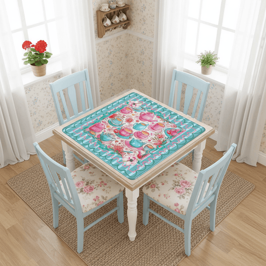 Tea Time Pastel Parlor Mahjong Mat - Splash of Color Co.