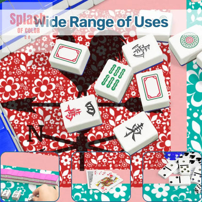 Country Rooster Pyrex Lover Teal Pink Floral Mahjong - Daily Accessories