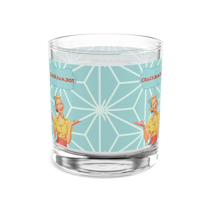 Crack Bam Dot Mahjong Bourbon Whiskey Cocktail Glassware Unique Mahjong Gift For Mahj Lovers Vintage-Inspired Rocks