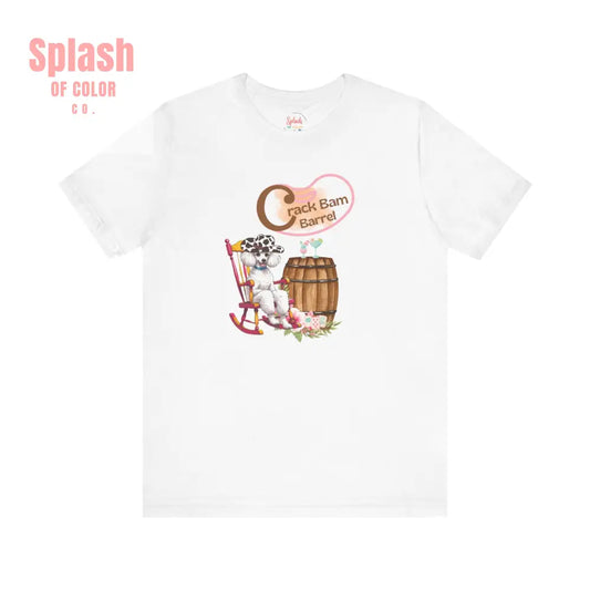Cracker Barrel Parody Shirt Funny Mahjong Whimsical Tee White / S T Shirt