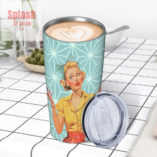 Cute Mahjong Nostalgic Mahjong Lover Stainless Steel Insulated Tumblers with Lid & Straw One Size Drinkware