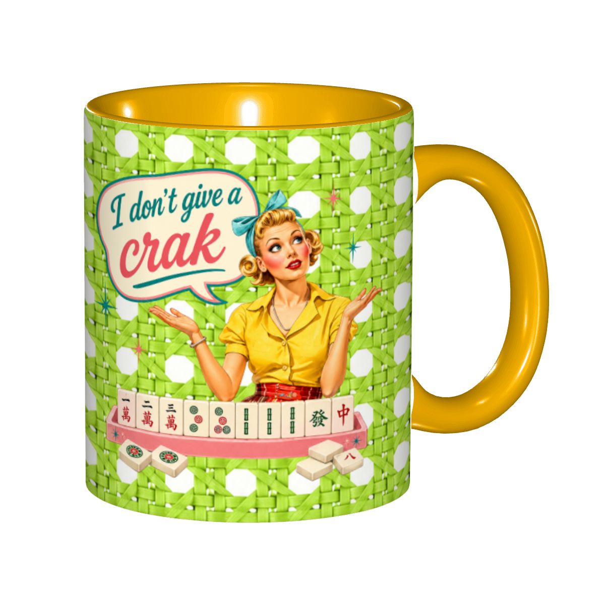 Funny Mahjong Mug, I Don't Give A Crak Mahjong Gift