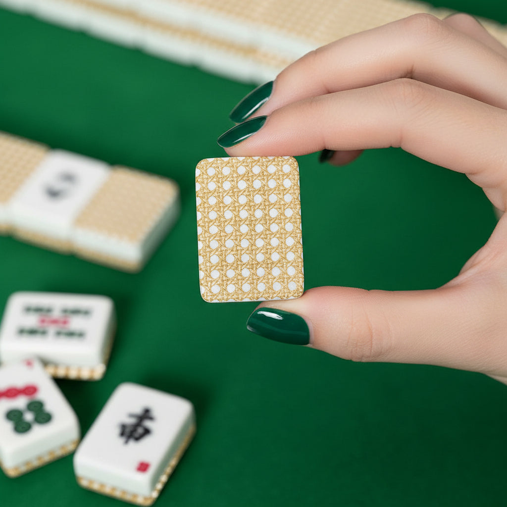 Vintage Cane You Dig It American Mahjong Tiles And Carry Case