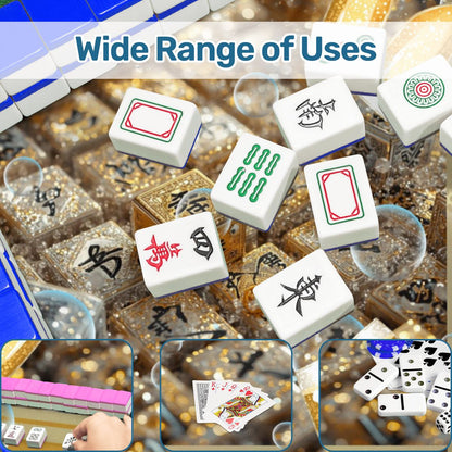 New Year's Eve Mahjong Mat, Glitz Gold - Splash of Color Co.