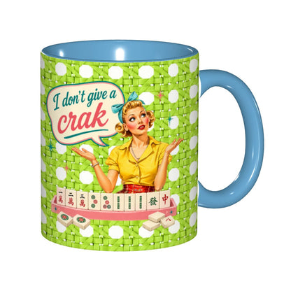 Funny Mahjong Mug, I Don't Give A Crak Mahjong Gift