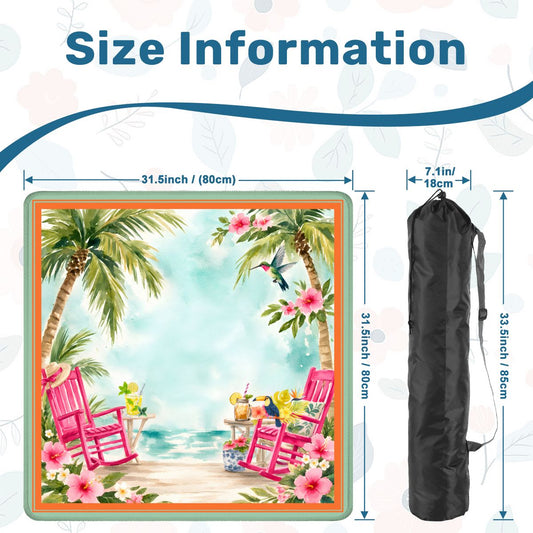Southern Charm Tropical Island Vibes Mahjong Mat - Splash of Color Co.