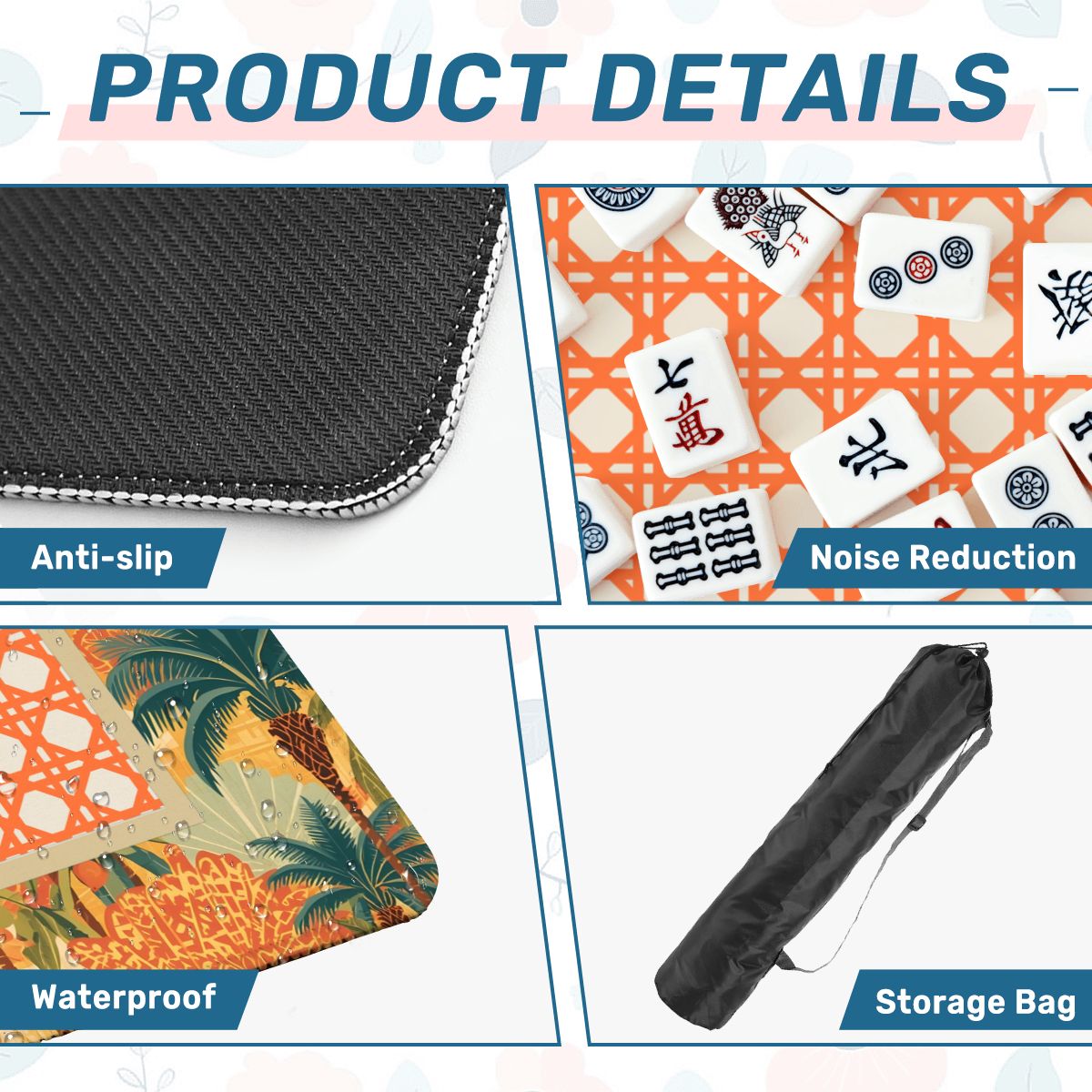 Cane Paradise Mahjong Mat - Splash of Color Co.