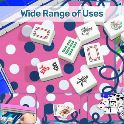 Preppy Pastel Garden Gala Whimiscal Mahjong Mat - Splash of Color Co.