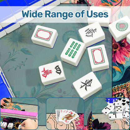 Boho Floral Infusion Bejeweled Edition 2 Mahjong Mat - Splash Of Mahj And Color Co.