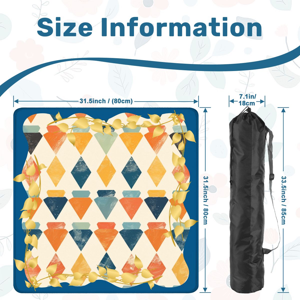 MODERN MAZAL Jewish Mahjong Mat - Splash of Color Co.