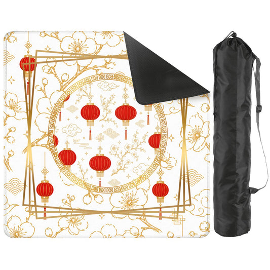 Asian Chinese Lanterns Mahjong Mat - Splash of Color Co.