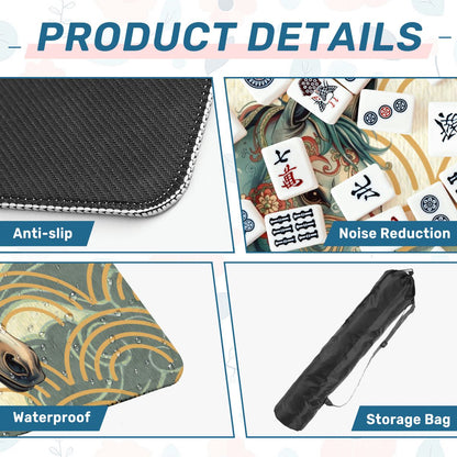 Year of The Firehorse, Lunar Year Boho Mahjong Mat - Splash of Color Co.