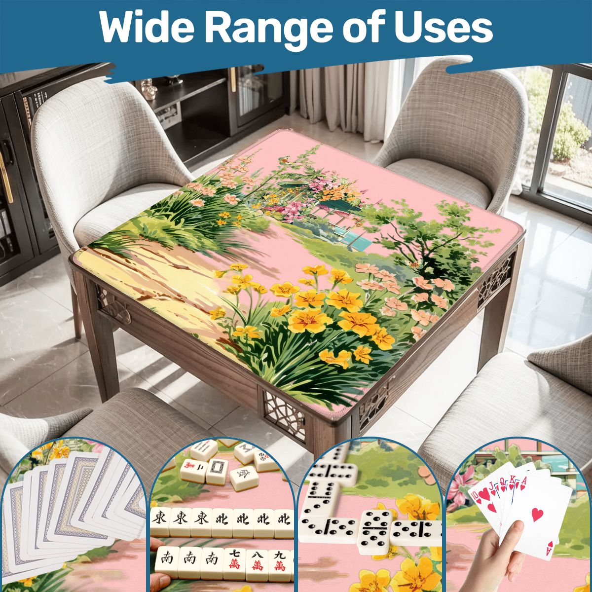 Bel Mar Heritage Florida Nostalgia Mahjong Mat - Splash of Color Co.