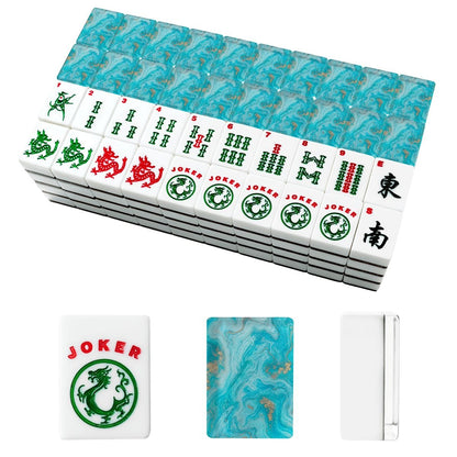 Aruba Oceanic American Mahjong Tiles And Carry Case - Splash Of Mahj And Color Co.
