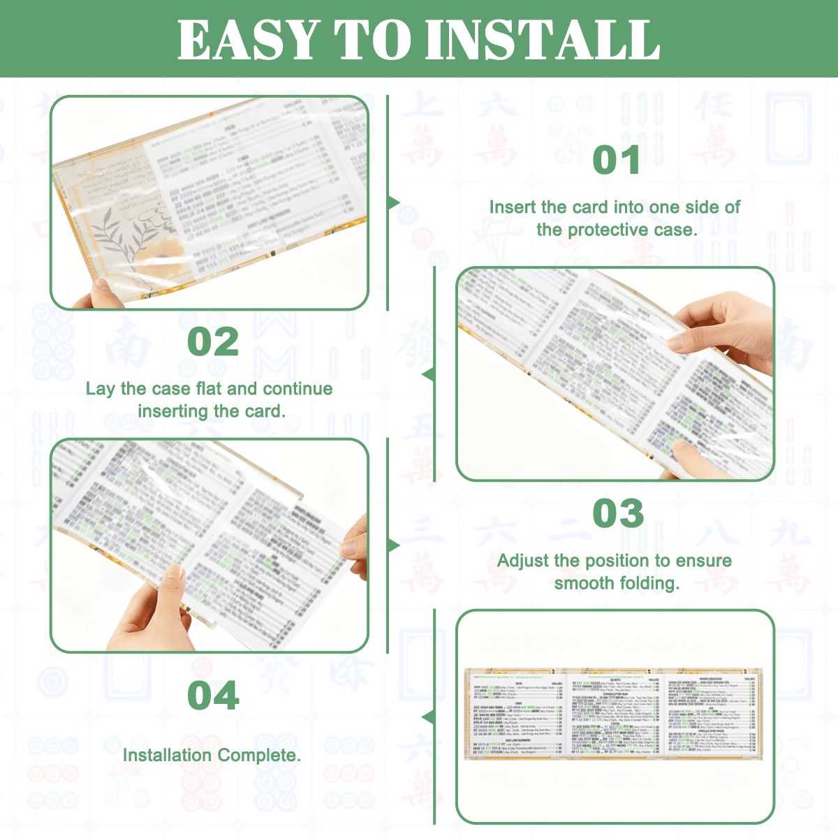 The Vintage Heirloom Butterfly Scrapbook Garden 4 Mahjong Card Holder with Line Finder - Splash of Color Co.