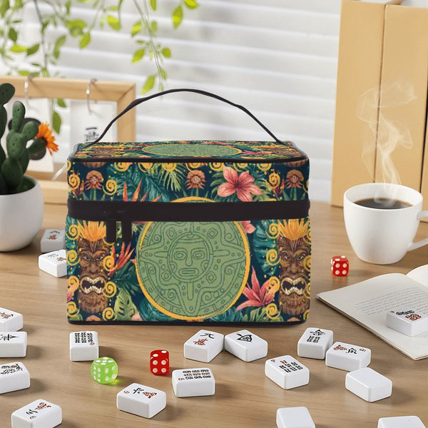 Tiki Time Infusion Portable Mahjong Tile Bag - Splash of Color Co.