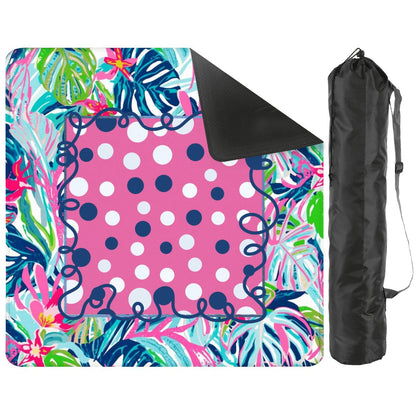 Preppy Pastel Garden Gala Whimiscal Mahjong Mat - Splash of Color Co.