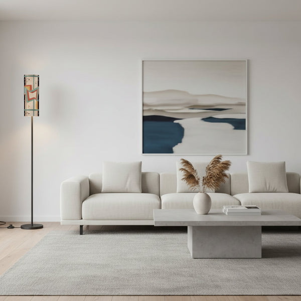 Mod Squad Modern Slim Lined Floor Lamp - Splash of Color Co.