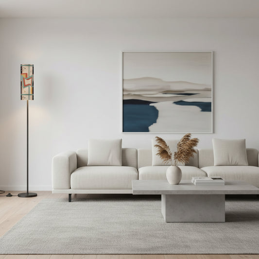 Mod Squad Modern Slim Lined Floor Lamp - Splash of Color Co.