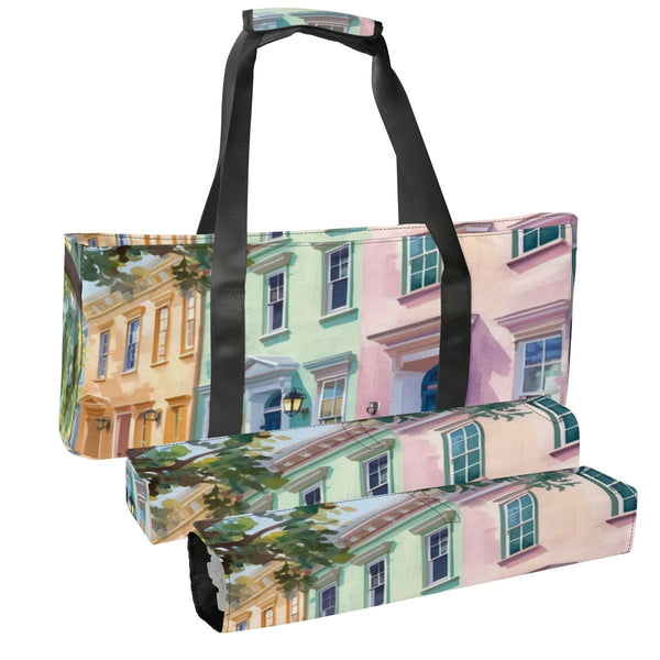 Charleston South Carolina Rainbow Row Mahjong Bag Bundle Set - Splash of Color Co.