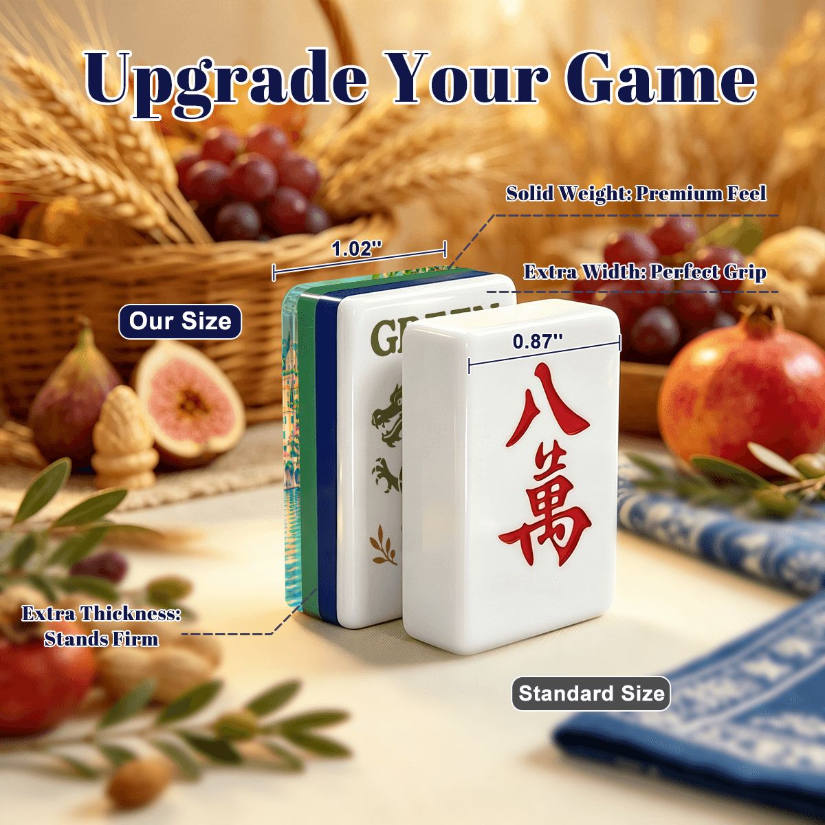 Mahjong EUROPEAN CRUISE Earthy Botanical American Mahjong Tiles