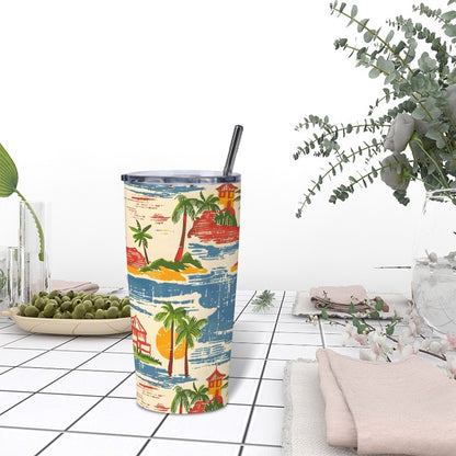 Old World Florida Style, Palm Trees, Beach Heritage Collection Stainless Steel Insulated Tumbler