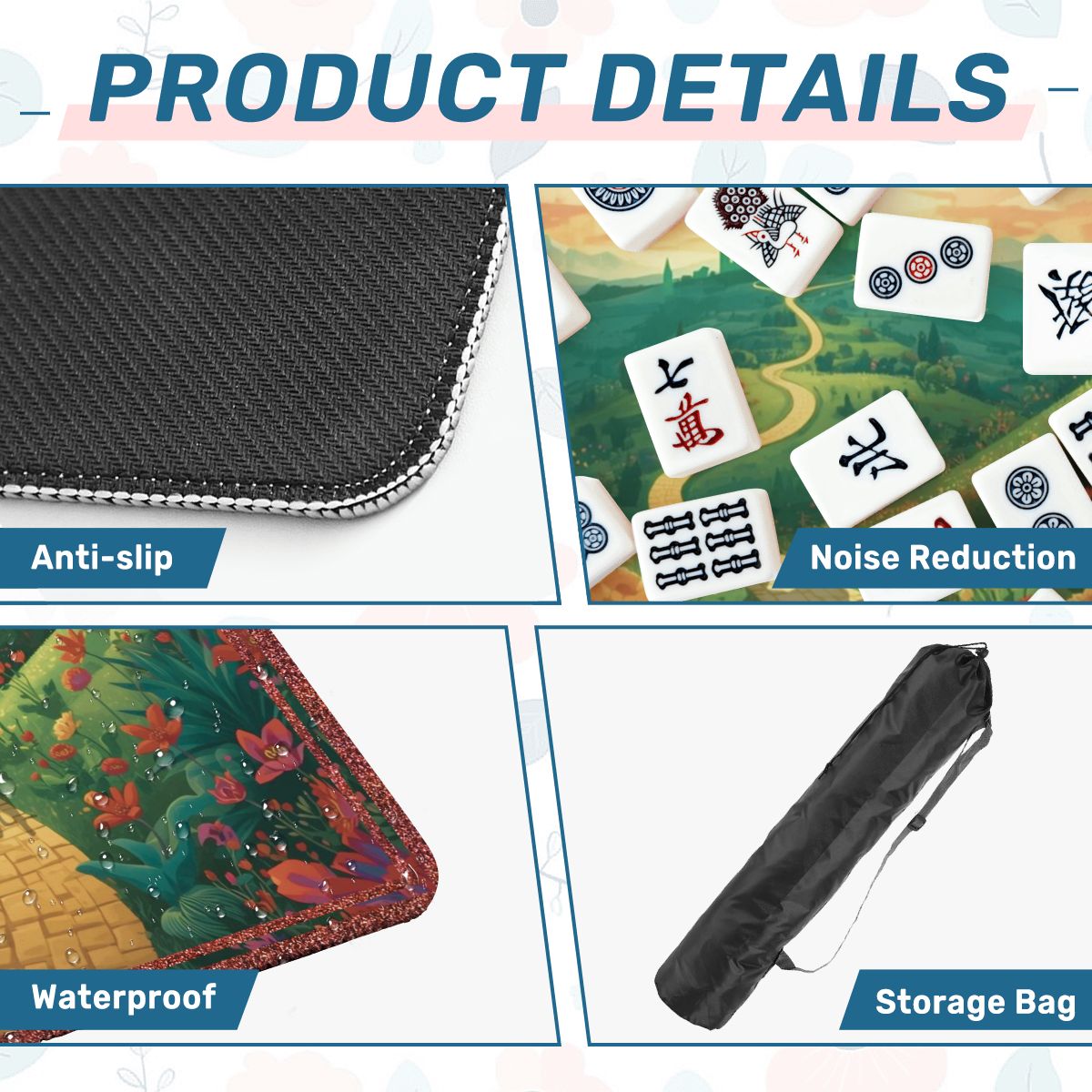 Wizard Of Oz Mahjong Mat Whimsical Land Of - Splash of Color Co.