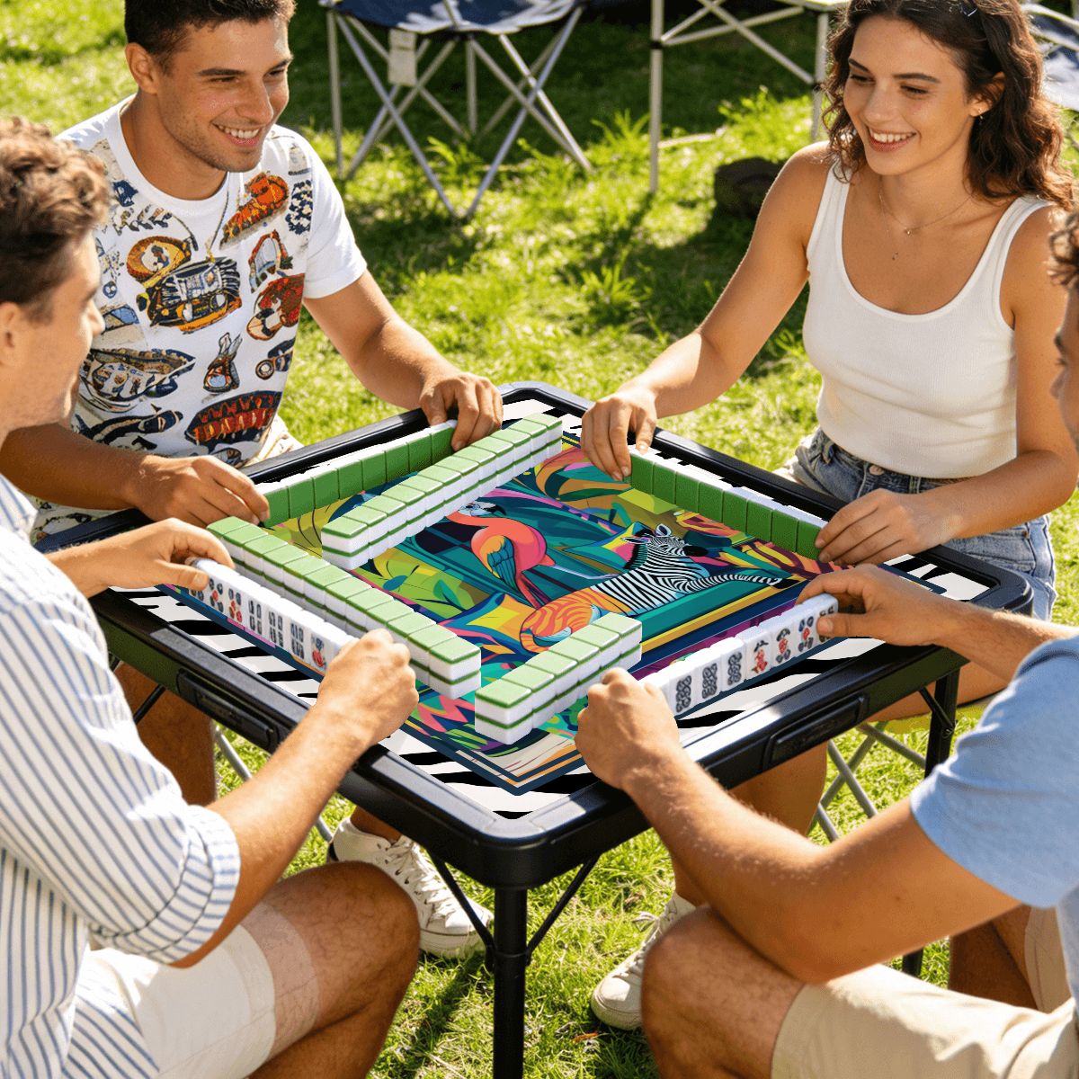 Wild Thang Animal Safari Mini Mahjong - Splash of Color Co.