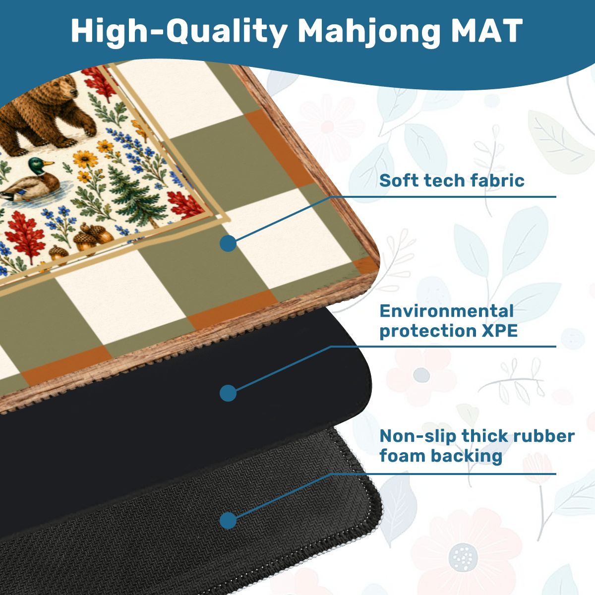 Rustic Woodlands Mahjong Mat 26x26