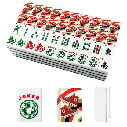 Kicking It Old School American Mahjong Tiles And Carry Case - Splash of Color Co.