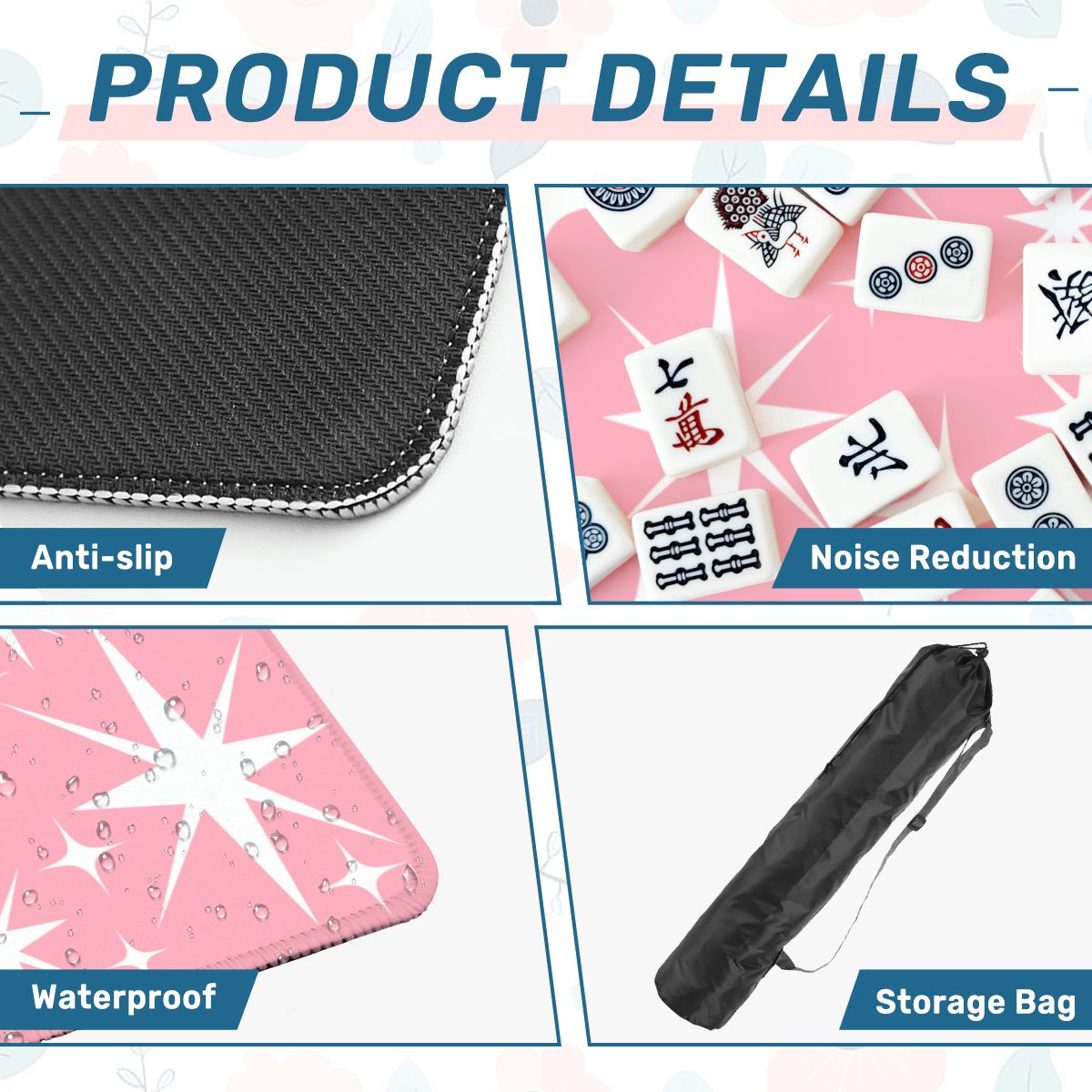 Cosmic Bubblegum Burst Modern Mahjong Mat - Splash of Color Co.