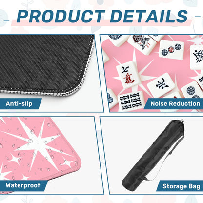 Cosmic Bubblegum Burst Modern Mahjong Mat - Splash of Color Co.