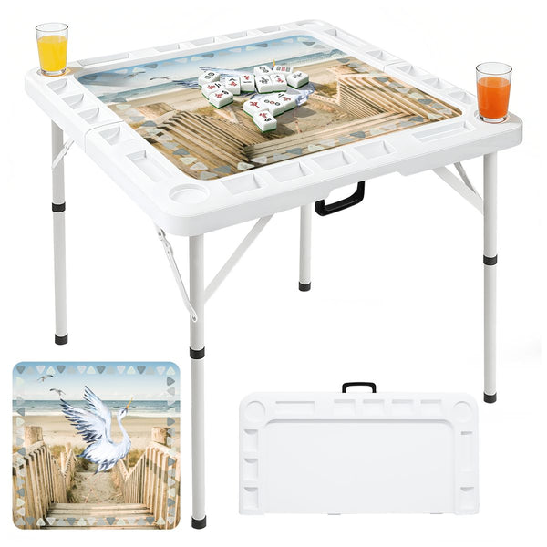 Pelican Landing Mini Mahj Mat And Foldable Mahjong Table - Splash of Color Co.